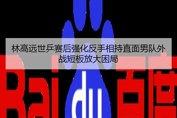林高远世乒赛后强化反手相持直面男队外战短板放大困局